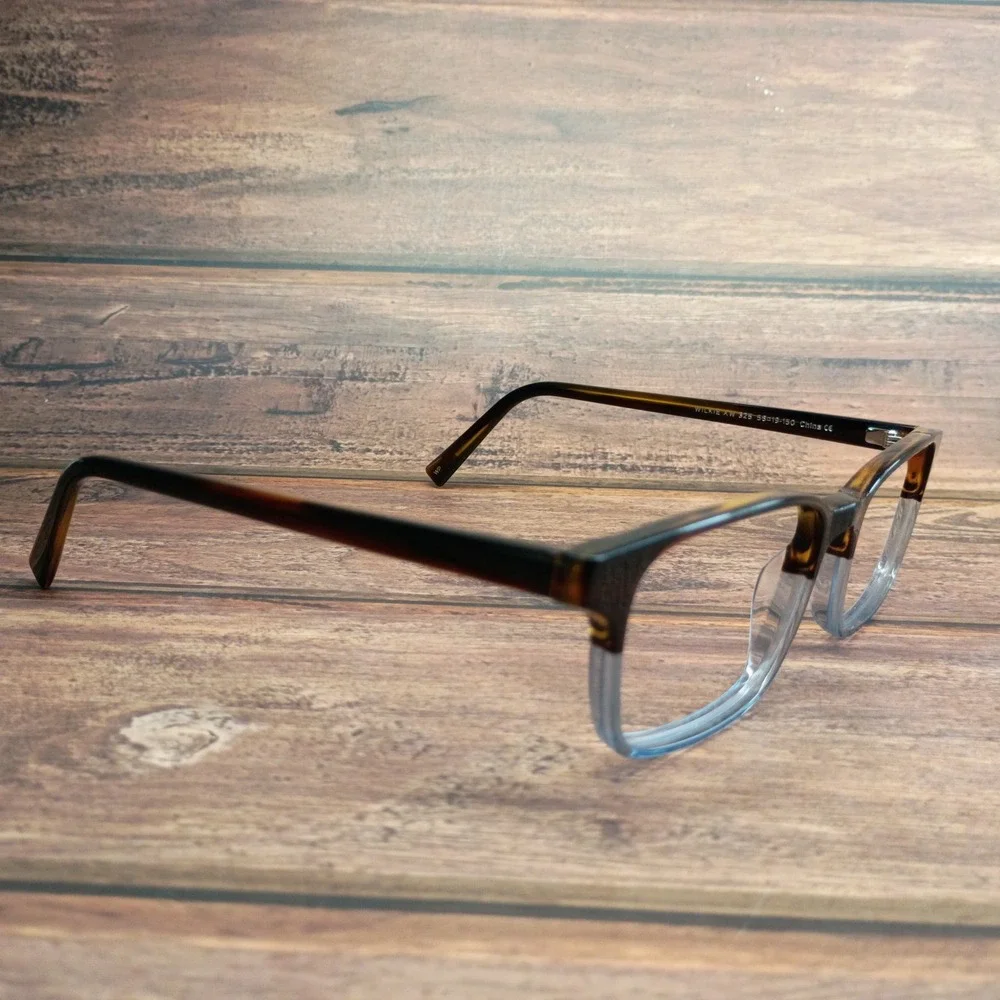 Warby Parker Wilkie Eyeglasses Tortoise Blue Fade 50-19-140 Rectangular Frames